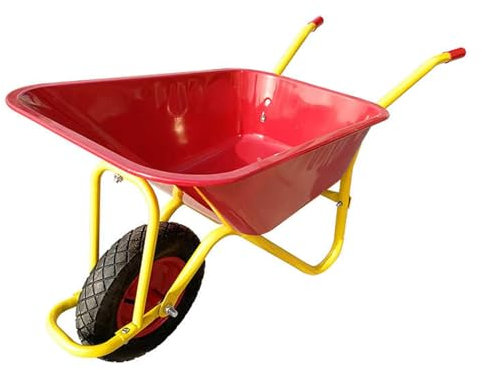 GUAWJRZDP Schubkarre, Schubkarren, Heavy Bauschubkarre, Gartenwagen Mit Aufblasbarem Rad, Gartenschubkarre, for Rasen, Hof, Bauernhof, Gartenarbeit, Bepflanzung