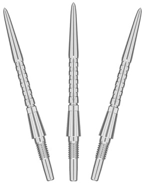Target Darts Swiss Point Storm Dartspitzen, Surge (3er Pack Spitzen-Set) 26MM/30MM/35MM - Gold/Silber/Schwarz | Wechselbare Dartspitzen, Swiss Storm Spitzen, Profi Dart Zubehör