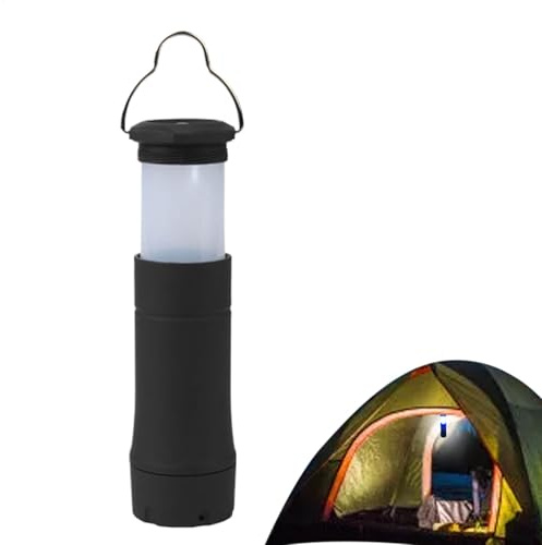 Campinglampen Batteriebetriebenes, tragbares Beleuchtungswerkzeug, 2 in 1 Campinglicht, Akku-Taschenlampe mit Haken, abnehmbare Hakenlaterne, batteriebetriebene Laterne, Zeltlaterne für Camping