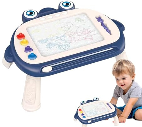 Doodle Magnettafel, Magnetische Zeichentafel - Magnettafel Graffiti Schreibtafel mit 4 Farben | Kalligraphie Tafel für 1-3 Jahre, Kritzelbrett für Bildung pr