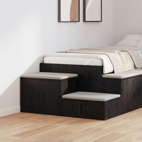 Qnhdfrt Armoire d'appoint moderne étroite 127 x 41 x 40 cm avec portes coulissantes en bois pour chambre à coucher, table de chevet