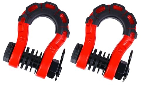 dnofowl 2 Piezas de grilletes con Anilla en D para Coche,Gancho de Remolque con Soporte de Anilla para Cubo,Piezas para cabrestante de Remolque,para BMW 1 2 3 5 6 7 Series F10 F12 F13