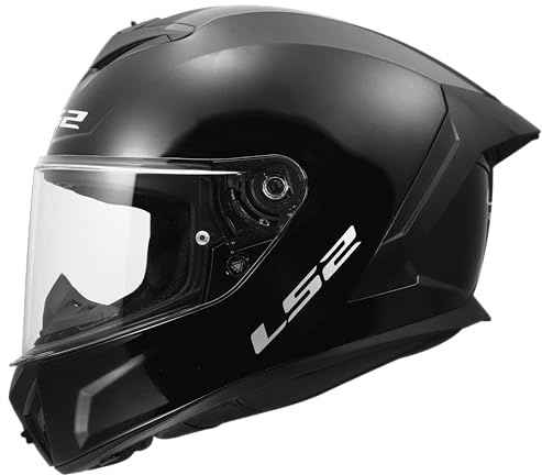 LS2, Integraler Motorradhelm RAPID III SOLID Gloss Black, XXS