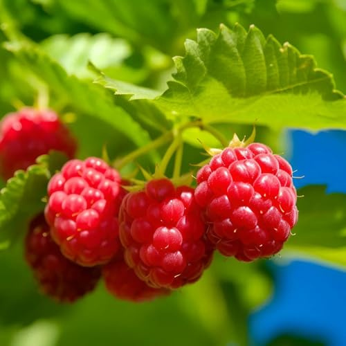 semillas de frambuesa organicas - para jardín, interior, perennes resistentes exóticas, balcón 150pcs