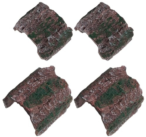 TOYZFRIENDY 4 St Orm Som Gömmer Sig Reptile Cave Akvarielandskapsdekoration Ödla Skydd Gömställe Reptil Som Gömmer Grottan Reptilgrotta Pvc