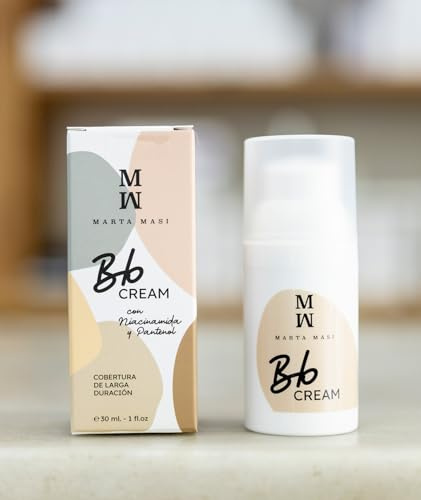 Marta Masi BB Cream, Fórmula Arturo Alba, Tratamiento Pro-Edad con Niacinamida y Pantenol, Efecto 'Piel de Filtro', Cobertura Natural Larga Duración, Fórmula Reparadora, Todo Tipo de Piel