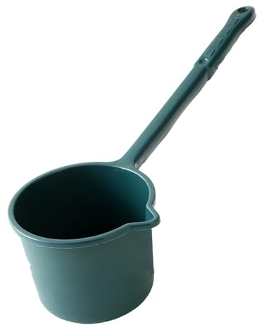 Generic Cucharón de Agua de Plástico Grueso con Largo para Cocina, Baño, Lavado de Cocina para Uso Doméstico (verde oscuro)