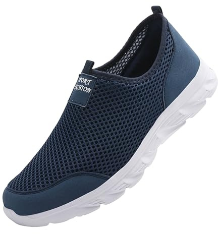 Chaussures Hommes 2025 Chaussures Sport en Plein Air Respirantes De Running_Baskets sans Lacets Sneakers_Baskets Orthopédiques De Course Légères Et Respirantes