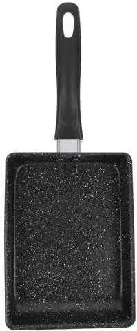 MAGICLULU Poêle à Œufs Antiadhésive Carrée Japonaise en Aluminium Noire, Multi-fonction, Adaptée pour Griller, Cuisine à Domicile