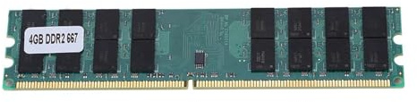 Módulo de Memoria RAM DDR2 de 4 GB, Memoria de 667 MHz para Ordenadores de Escritorio, DDR2 PC2-5300 de 240 Pines con Soporte Plug and Play, transmisión de Alta Velocidad sin