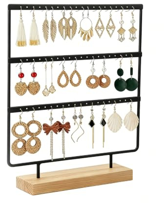 Galenecx 60 Trous Porte Boucle D'Oreille, Porte Boucle Matériau en Fer