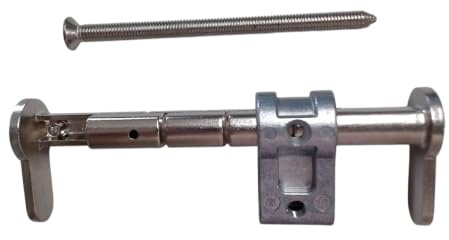 R.E.E 0012 Universal-Blind-Zylinder stufenlos einsetzbar, Verstellbereich 25-154 mm, Messing vernickelt