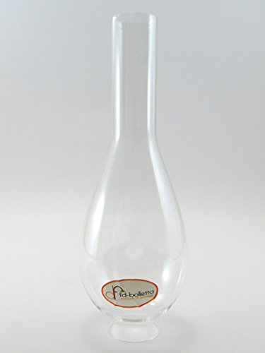 Fd-bolletta Arredamento e Illuminazione - Ricambio Vetro per Lume a Petrolio, Campana per Lumi ad Olio, Tubi in Vetro T6 - H 21,5cm, Ø 3,7cm