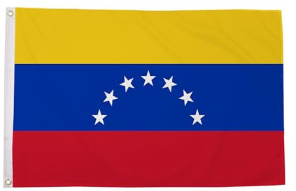 Flag Wholesaler Venezuela 7 Stars Old Bandera, Unisex, Multicolor, Large