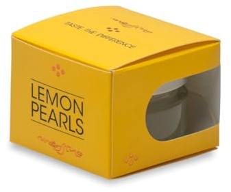 Messino Lemon Pearls – 50ml Natural Concentrated Lemon Spheres for Salads, Meat, Pasta & Desserts Vegan, No Added Sugar, Molecular Cuisine | Concentrated lemon spheres for salads, fish, meat, pasta & desserts. Vegan, no added sugar. Molecular cuisine garnish.