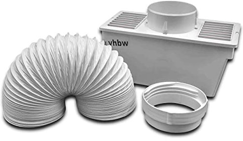 vhbw Condenseur remplacement pour Electrolux 9029792331, 50294700005 pour sèche-linge - Condensation avec tuyau d'évacuation et pince, blanc