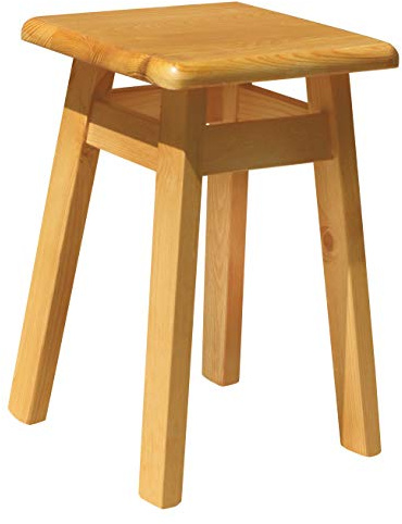 k koma SCHEMEL Kiefer Holz HOCKER Massive Holz (Alder)