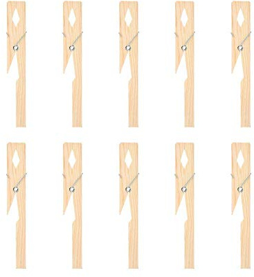 Reagenzglasklammer, 10 StÜcke Holz Reagenzglas Clip Klemmhalter, Natürliche Bambus Holz Material Für 10-20mm Reagenzglas, Schule Industrielle Laborgeräte Prüfwerkzeug