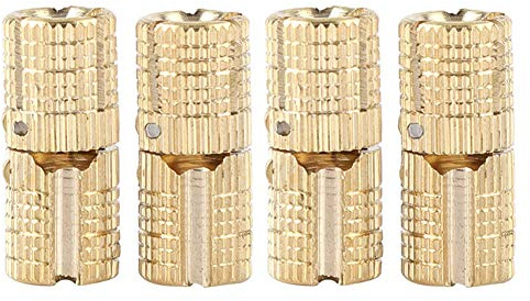 4 Teile/paket Messing Versteckte - Barrel Scharnier Unsichtbar Verdeckte Kupfer Scharnier Möbelscharniere für DIY Holztür Geschenkboxen Schmuckschatulle Hand Handwerk Gold, 180 ° Öffnungswinkel