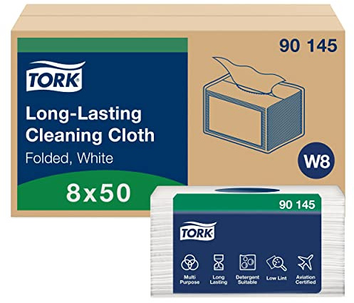 Durable Tork Cleaning Cloths (W8), White