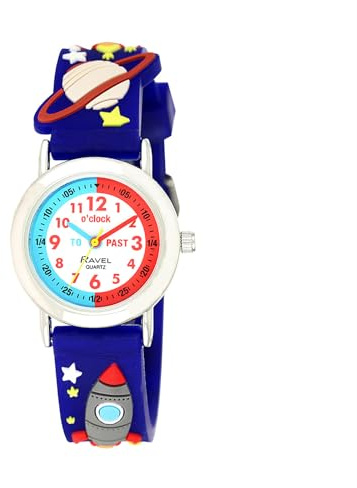 Ravel - Montre pour Enfant pour Apprendre à Lire l'heure - Fusée Spatiale
