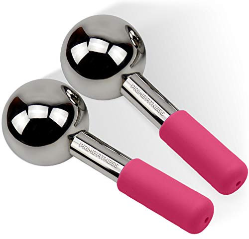 Magic Cool Roller Ball Gesichtsmassagewerkzeuge für Gesicht und Hals, Eiskugel, Cryo Globes Magic (Pink)