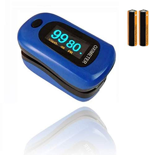 OSSIMETRO SATURIMETRO PROFESSIONALE DA DITO (batterie incluse) | BATTITO CARDIACO, FREQUENZA POLSO, INDICE PERFUSIONE OSSIGENAZIONE
