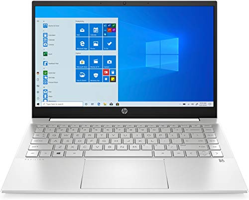 HP Pavilion Laptop 14 Zoll FHD IPS Display, Intel Core i5-1135G7, 8GB DDR4 RAM, 512GB SSD, Intel Iris Xe Grafik, Windows 11, QWERTZ Tastatur, Silber
