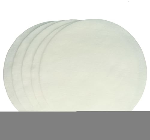 vhbw 5x Feinfilter kompatibel mit Nilfisk-Alto GD 930 | GD 930 G Panther, GD 930 Panther Staubsauger - Vliesfilter, Weiß, Rund