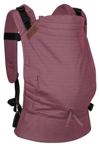 Hoppediz Buckle Babytrage ab Geburt für Neugeborene, Mallorca | Ergonomische Vollschnallentrage mit gepolsterten H-Trägern – mitwachsend 3,5–20 kg, inkl. Anleitung