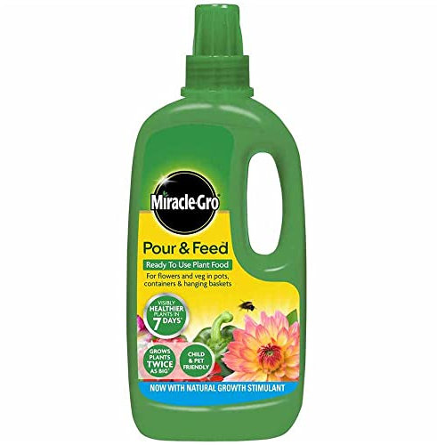 Miracle-Gro Pour and Feed Plant Food 800ml with Thank You Sticker