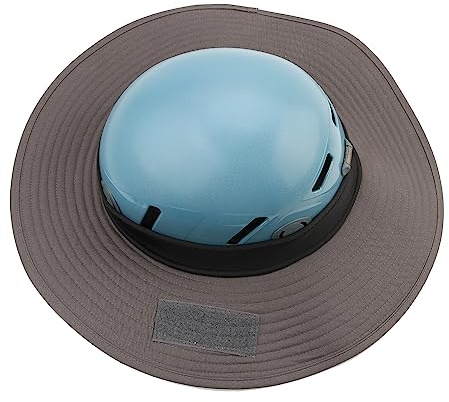 Climbing Helmet Sunshade Hat, Safety Helmets Sun Protection Accessories Suit for The Climbing, Rescue Team, High-Altitude Worker (greyhat)