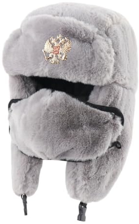 WUUISDNX Männer Frauen Russland Uschanka Hüte Bleiben Warm Und Trendige Stilvolle Kopfbedeckung Männer Winter Thermische Bomber Hüte Ohrenklappen Schnee Kappen
