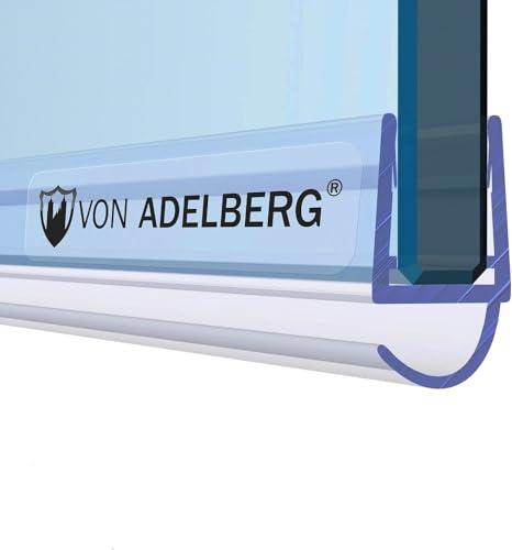 Premium Duschtürdichtung 200 cm Länge für Glasstärke 6 bis 8 mm in transparenter Optik Duschdichtungen für Duschtüren Duschkabinen Dichtungen vom Profi