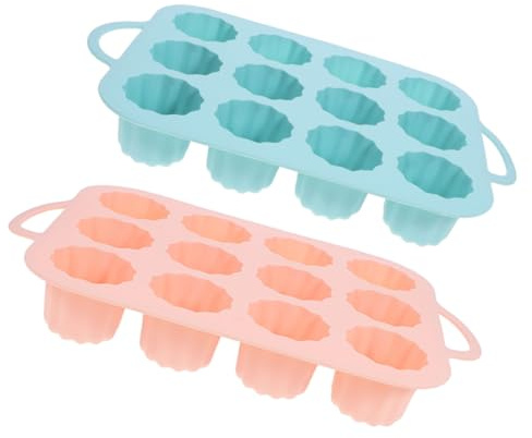 Ciieeo 2pcs Silicone Muffin Baking Pan Muffin Tray Baking Cups Nonstick Silicone Pan Easy Release Dishwasher Safe