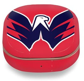 Head Case Designs Offizielle NHL Übergroß Washington Capitals Vinyl Haut Aufkleber Abziehbild Abdeckung kompatibel mit Buds Live/Buds Pro / Buds2