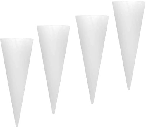 Hbbgdiy 4Pcs Wall Vase, Cone-Shaped Hanging Glass Planter, 6x2in Terrarium for Hydroponic Plants, Wall Planter for Bathroom & Home Office Decor