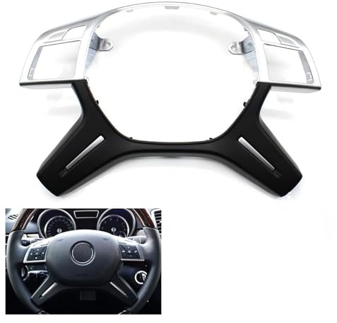 Lenkrad Multifunktions Bedienknopf Für Benz CEM ML GL GLS G Klasse W204 W212 W166 W463 0994640513 Auto Lenkrad Abdeckung Panel Trim Ersatz(Part AB-Black)