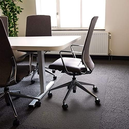 Floortex Bodenschutzmatte | Bürostuhlunterlage ultimat | 150 x 200 cm | aus Original Polycarbonat | transparent | rechteckig | TÜV Zertifiziert | für alle Arten von Teppichböden