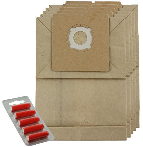 SPARES2GO Strong Dust Bags for Argos Value Vacuum Cleaners (Pack of 5 + 5 Fresheners)