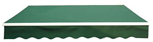 Green Bay Green Garden Patio Awning Canopy Sun Shade Shelter Replacement Fabric - 4M x 3M