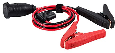 [UL Listed] YCIND Battery Clamp Click-On to Female Cigarette Lighter Socket Boost Cable Heavy Duty 30A Fuse 12V/24V 12AWG Cord 6Ft