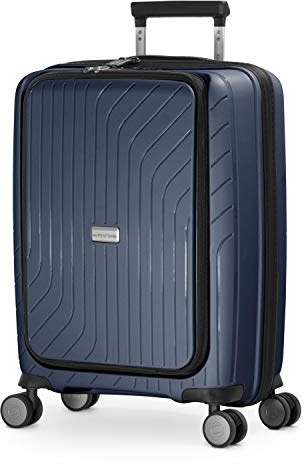 Hauptstadtkoffer TXL Kabinväska 55x40x23 cm med Laptopfack, TSA Lås, Hård Resväska Trolley, 4 Dubbla Hjul, Lätt 2,4 kg, Kabinbagage 42L, Mörkblå