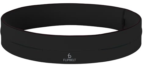 FlipBelt Klassischer Laufgürtel, Laufgürtel, Bauchtasche für Damen und Herren, kein Scheuern, Hüftband für Handy, feuchtigkeitsableitender Aufbewahrungsgürtel, US-Unternehmen