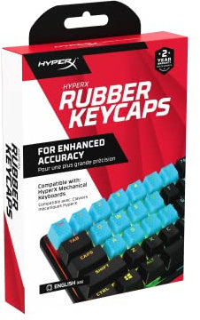 HyperX Rubber Keycaps - Gaming Accessory Kit, 19 Tasten, Englisch (US) Layout, Blau