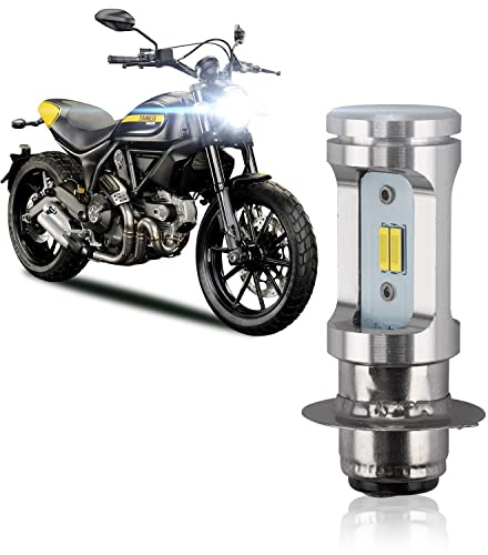 DZG H6M P15d LED Strålkastare Glödlampor 6000K Vit Lampa 12V Motorcykel Scooter Glödlampa, 1 st