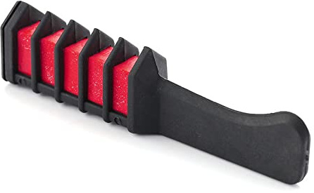 Ailovone Haarkreide Kamm Premium Haarkreide Set Kinder Haarfärbemittel DIY Cosplay Temporäre Färben HaarfarbeKamm für Karneval/Halloween/Weihnachten/Party (rot)