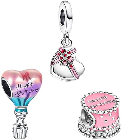 Doyafer 925 Sterling Silver Animal Pendant Charm, Cat, Dog, Firefly, Butterfly, Pendant Charms Set, For Women'S Bracelet Necklace