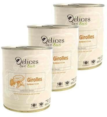 Lot 3x Girolle petite (1 à 3cm) - Boîte 850g