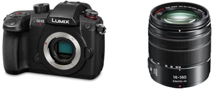 Panasonic LUMIX GH5M2 Mirrorless Camera with wireless live streaming - Black & LUMIX H-FSA14140E G Vario 14-140 mm Interchangeable Lens - Black